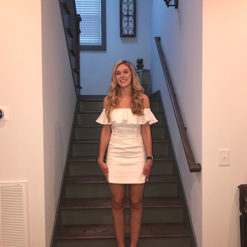 Off Shoulder White Dress